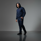 ZNWA Tuta Completa Premium in Felpa con Cappuccio e Zip – 85% Cotone, 15% Poliestere