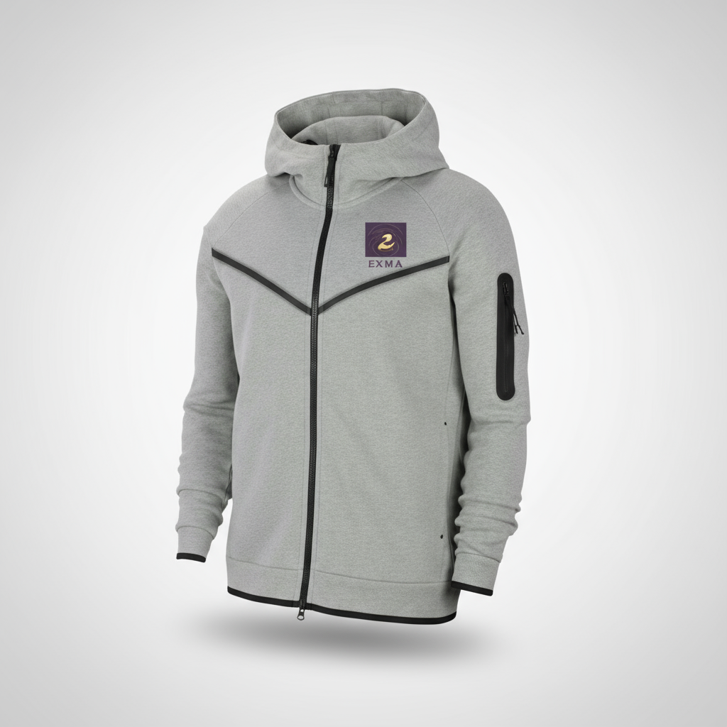 ZNWA Tuta Completa Premium in Felpa con Cappuccio e Zip – 85% Cotone, 15% Poliestere