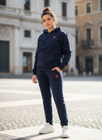 ZNWA Tuta Completa Premium in Felpa con Cappuccio e Zip – 85% Cotone, 15% Poliestere