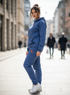 ZNWA Tuta Completa Premium in Felpa con Cappuccio e Zip – 85% Cotone, 15% Poliestere
